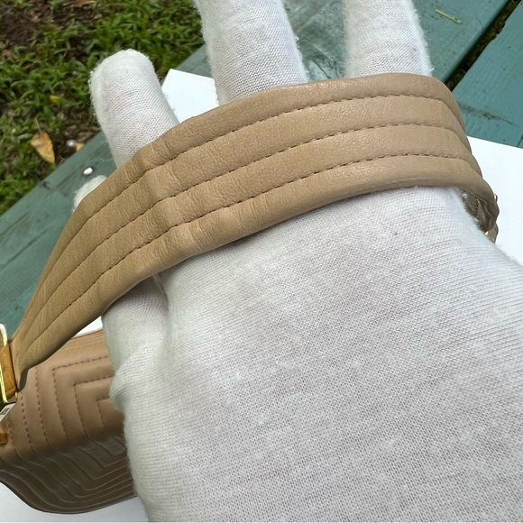 BALLY Shoulder Bag Handbag Leather Beige Crossbody Bag - Picture 14 of 16